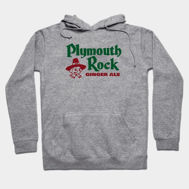 Plymouth Rock Ginger Ale - Vintage Soda Pop Bottle Cap Hoodie by Yesteeyear